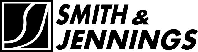 A black and white image of the smith & lennon logo.